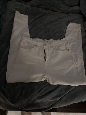 Madewell White Skinny High-Rise Jeans